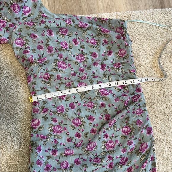 REVOLVE ASTR Floral One Shoulder Ruffle Midi Dress - Picture 9 of 11